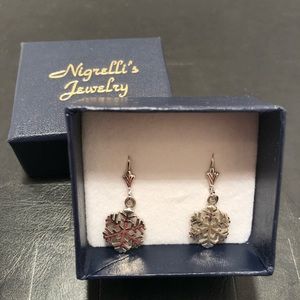 Silver Snowflake Earrings